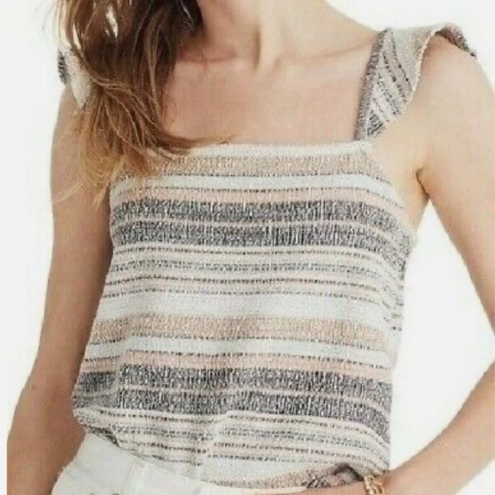 Madewell Cotton Striped Sleeveless Top - Picture 3 of 8